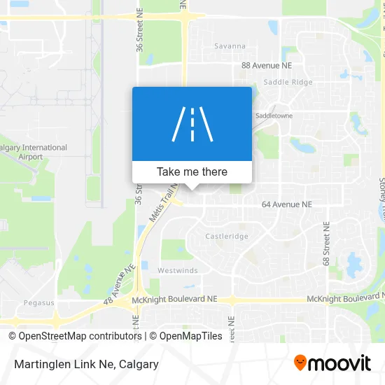 Martinglen Link Ne map