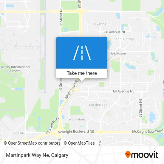 Martinpark Way Ne map