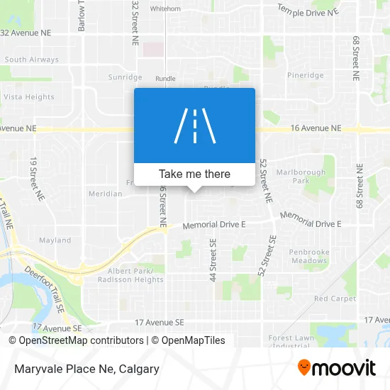 Maryvale Place Ne map