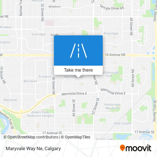 Maryvale Way Ne map