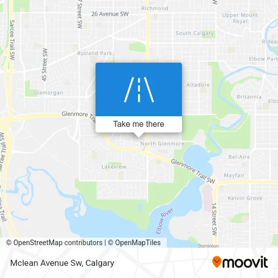 Mclean Avenue Sw map
