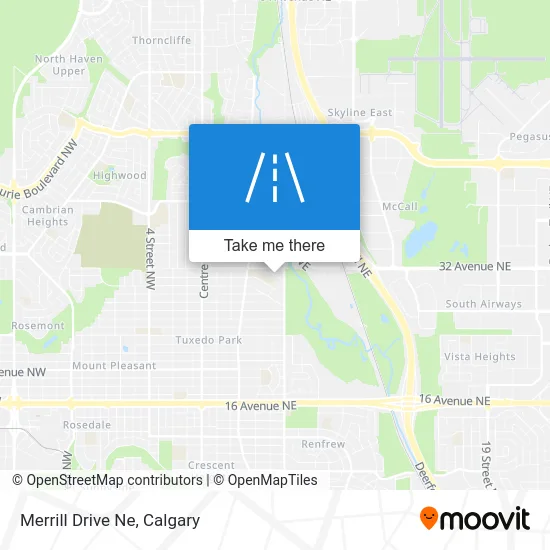 Merrill Drive Ne map