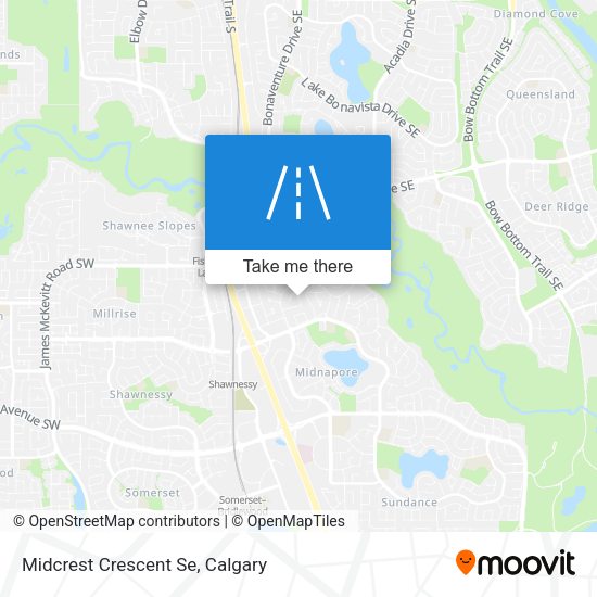 Midcrest Crescent Se map