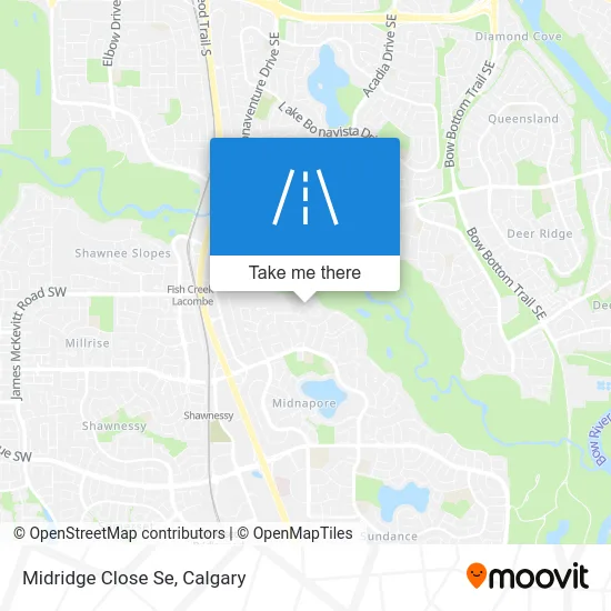 Midridge Close Se map