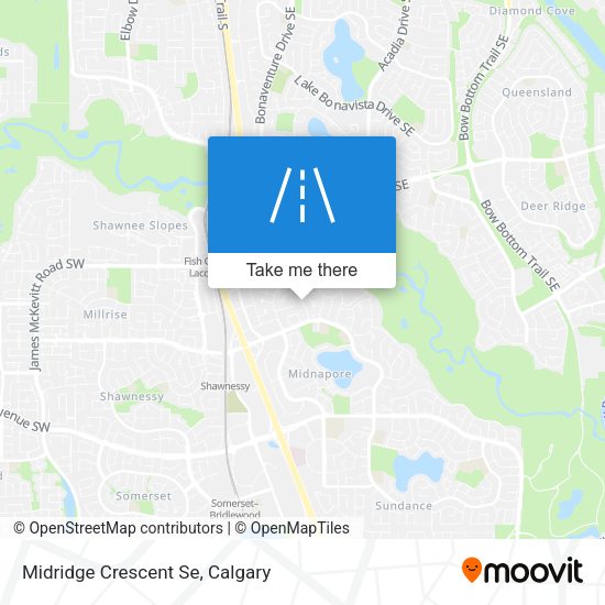 Midridge Crescent Se map