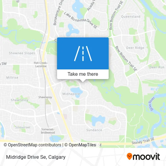 Midridge Drive Se map