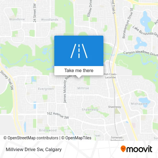 Millview Drive Sw map