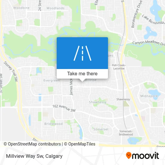 Millview Way Sw map