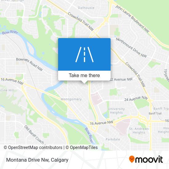 Montana Drive Nw map