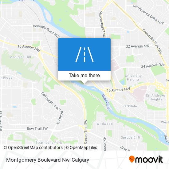 Montgomery Boulevard Nw map