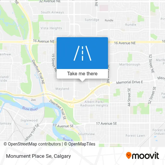 Monument Place Se map