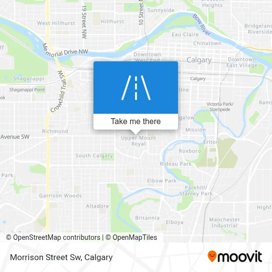 Morrison Street Sw map