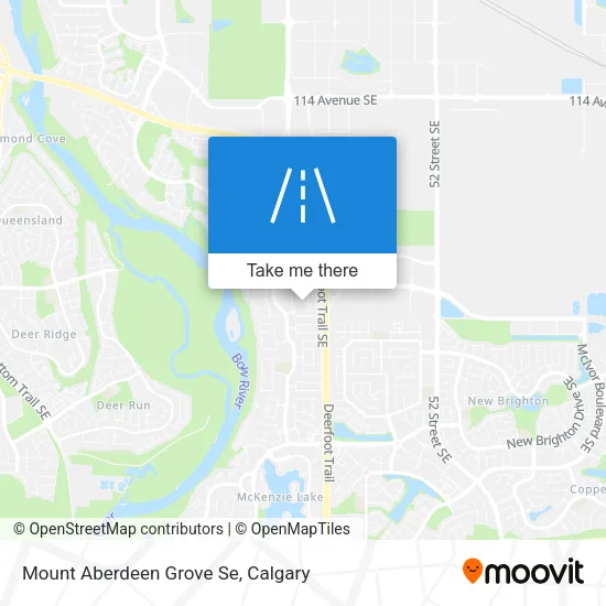Mount Aberdeen Grove Se map