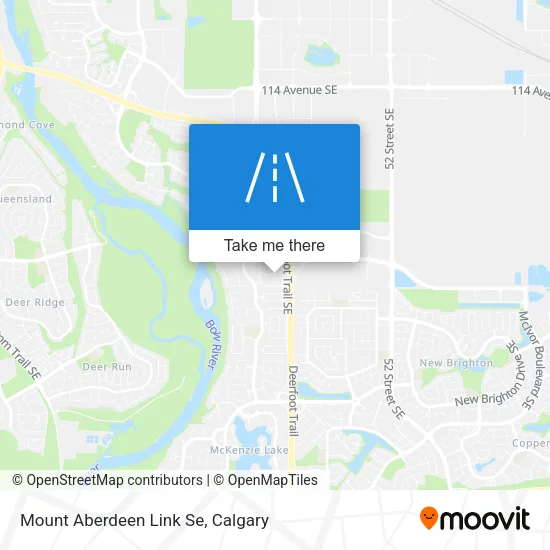 Mount Aberdeen Link Se map
