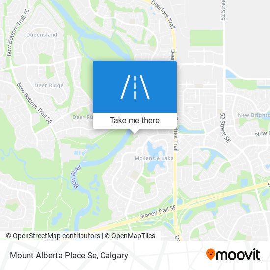 Mount Alberta Place Se map