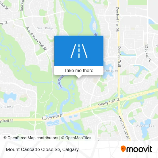 Mount Cascade Close Se map