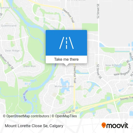 Mount Lorette Close Se map