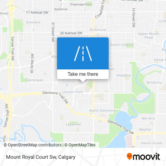 Mount Royal Court Sw map