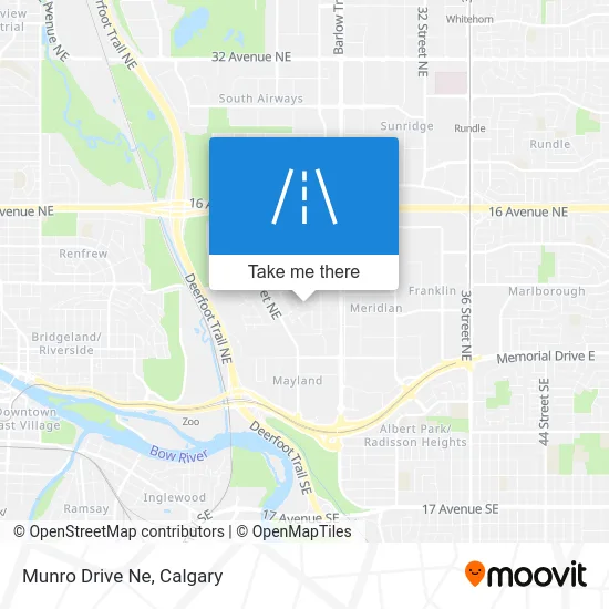 Munro Drive Ne map