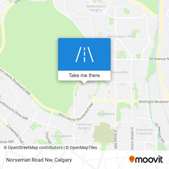 Norseman Road Nw map