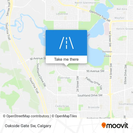 Oakside Gate Sw map