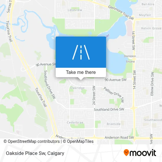 Oakside Place Sw map