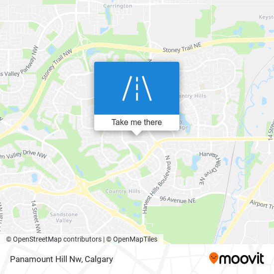 Panamount Hill Nw map