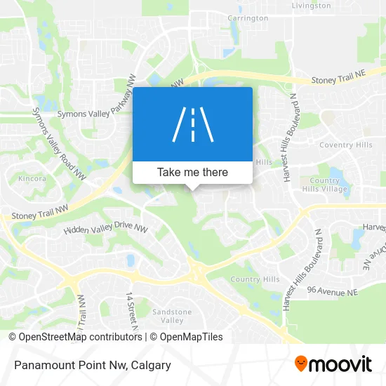 Panamount Point Nw map
