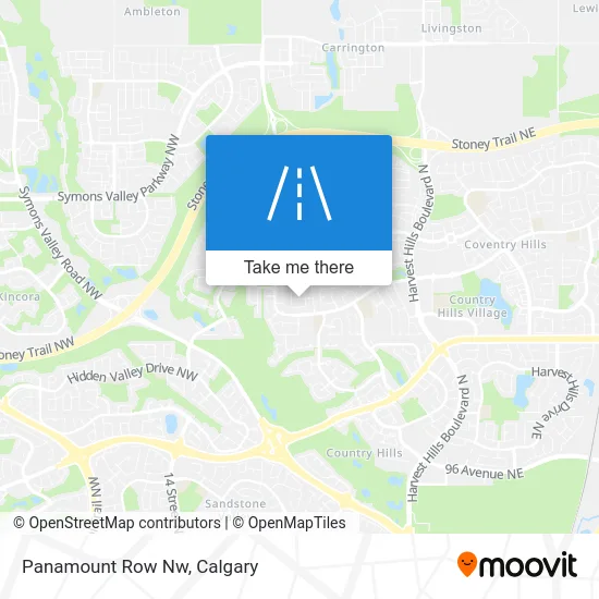Panamount Row Nw map