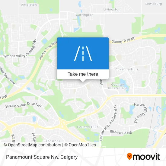 Panamount Square Nw map
