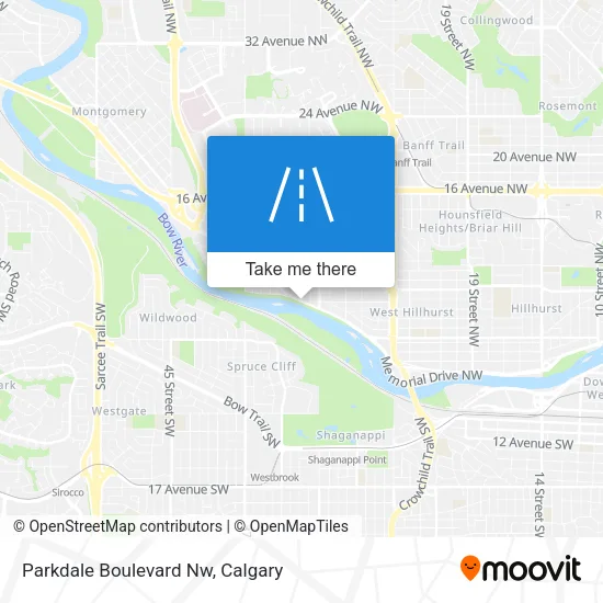 Parkdale Boulevard Nw map