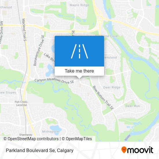 Parkland Boulevard Se map
