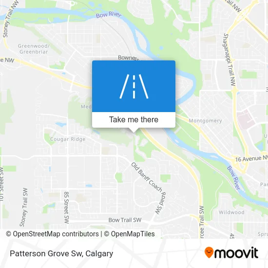 Patterson Grove Sw map