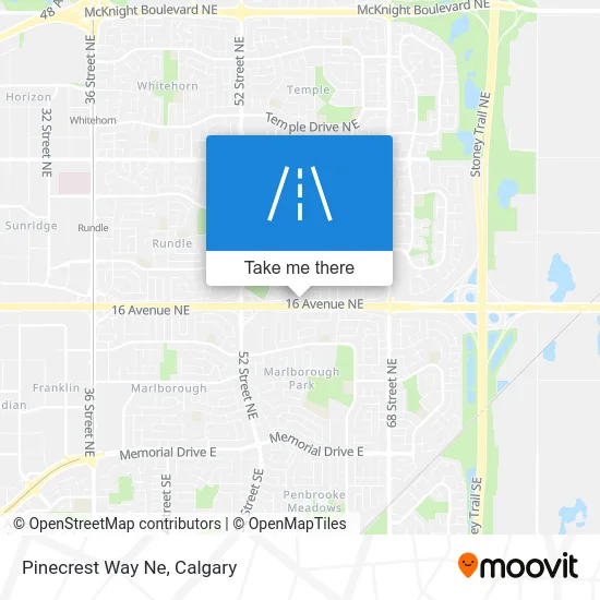 Pinecrest Way Ne map