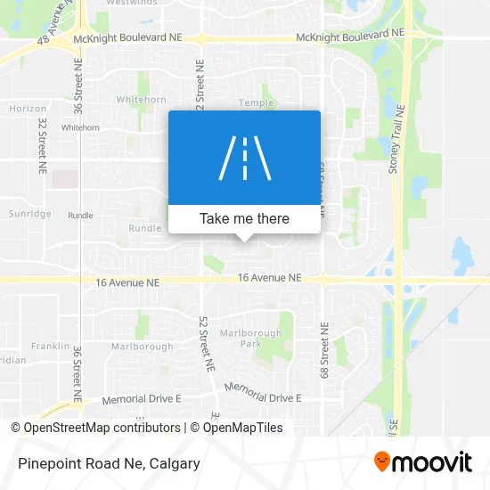 Pinepoint Road Ne map