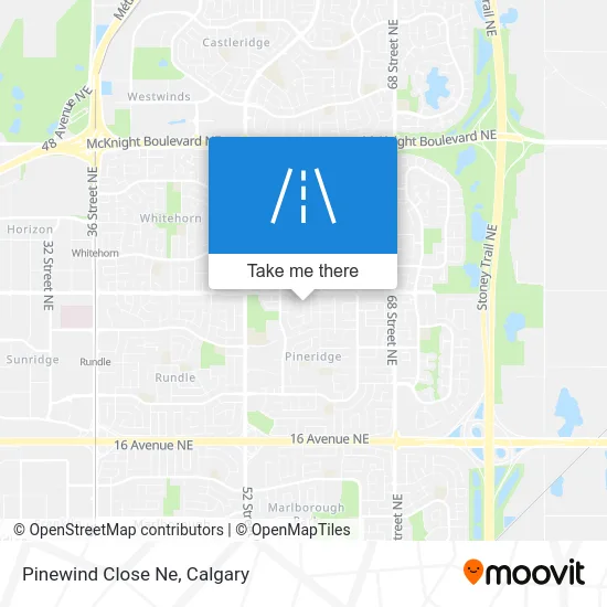 Pinewind Close Ne map