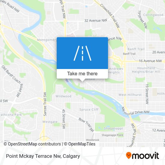 Point Mckay Terrace Nw map