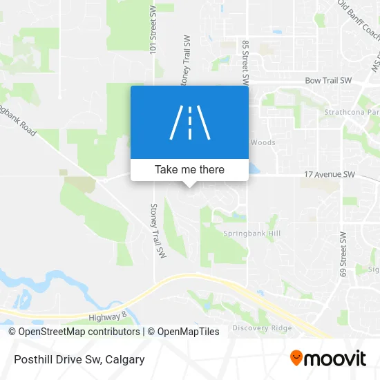 Posthill Drive Sw map
