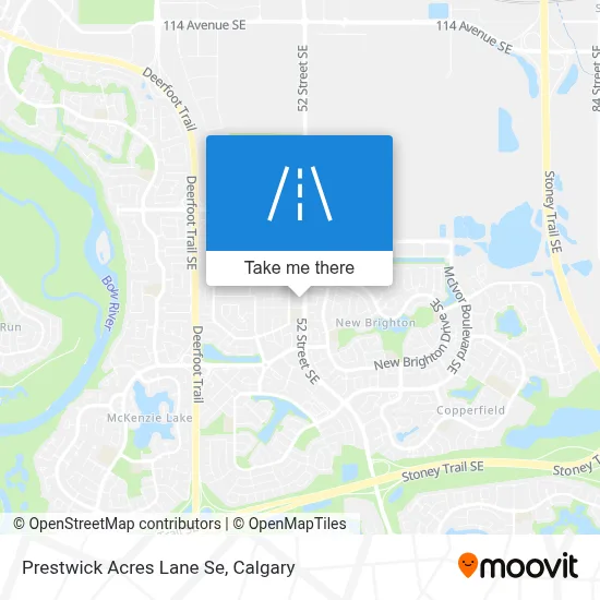 Prestwick Acres Lane Se map