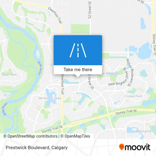 Prestwick Boulevard map