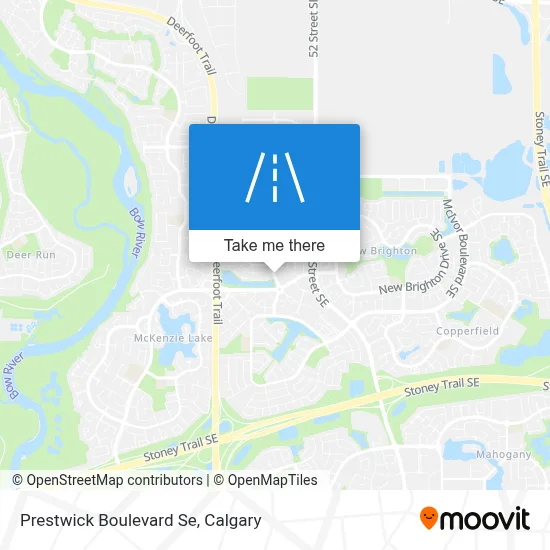 Prestwick Boulevard Se map