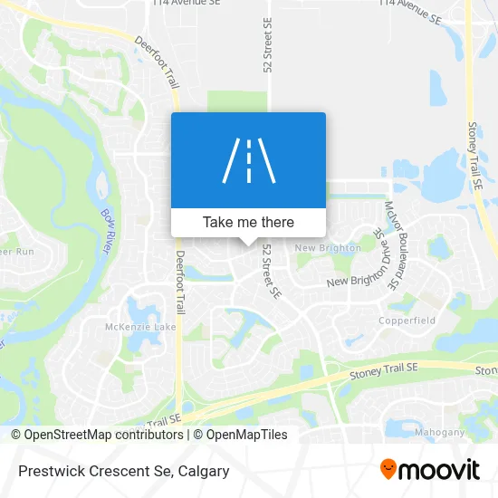 Prestwick Crescent Se map
