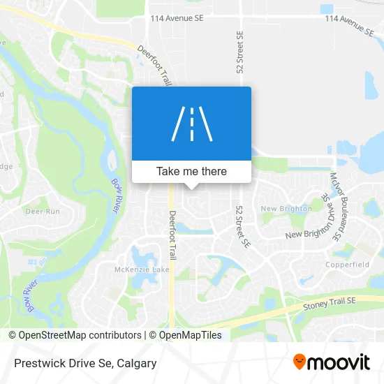 Prestwick Drive Se map