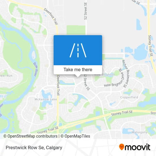 Prestwick Row Se map