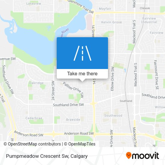 Pumpmeadow Crescent Sw map
