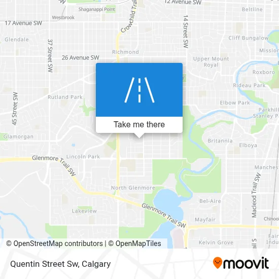 Quentin Street Sw map