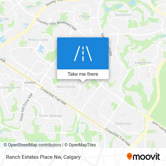 Ranch Estates Place Nw map