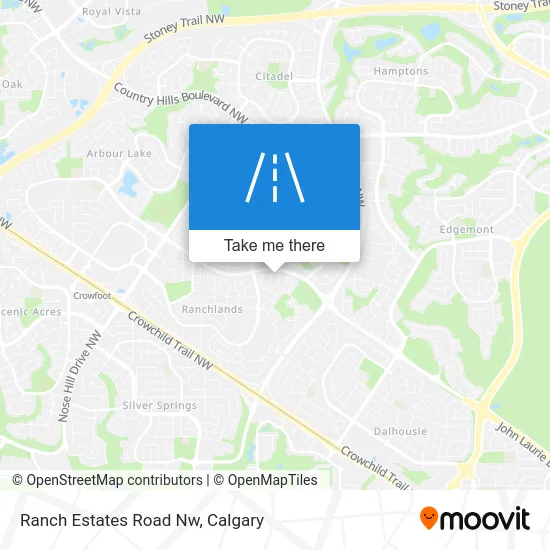 Ranch Estates Road Nw map
