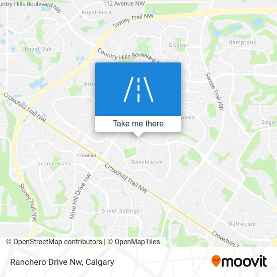Ranchero Drive Nw map