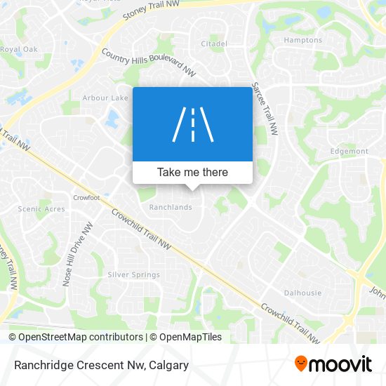 Ranchridge Crescent Nw map